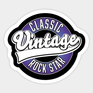 Classic Rock star logo Sticker
